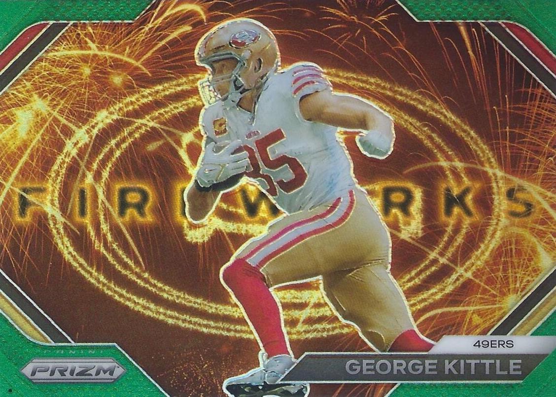 2023 Panini Prizm Football Green George Kittle #F-22 SGC 9.5