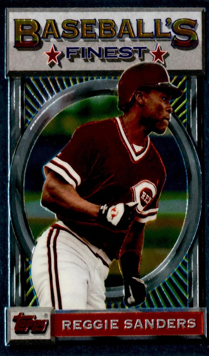 1993 Topps Finest Baseball Reggie Sanders #20 PSA 9