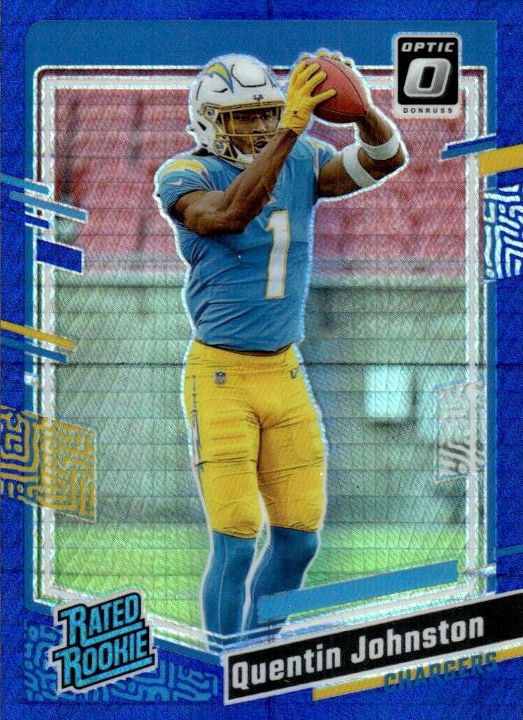 2023 Donruss Optic Football Blue Hyper Quentin Johnston #265