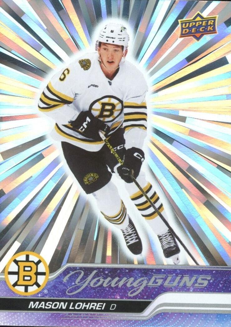 2023 Upper Deck Hockey Outburst Silver Mason Lohrei #497 PSA 9
