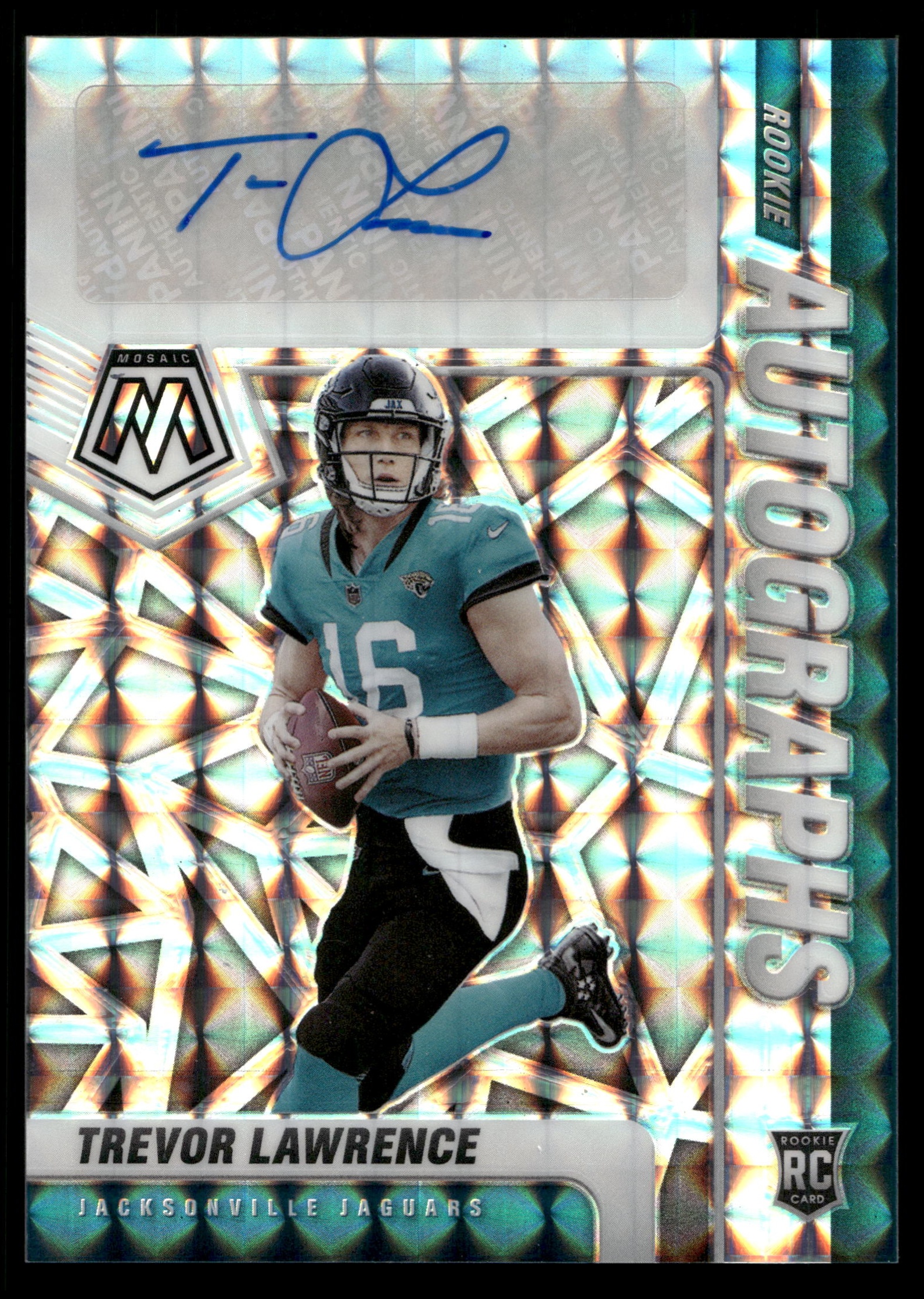 2021 Panini Mosaic Football Trevor Lawrence #RA-1 PSA 9