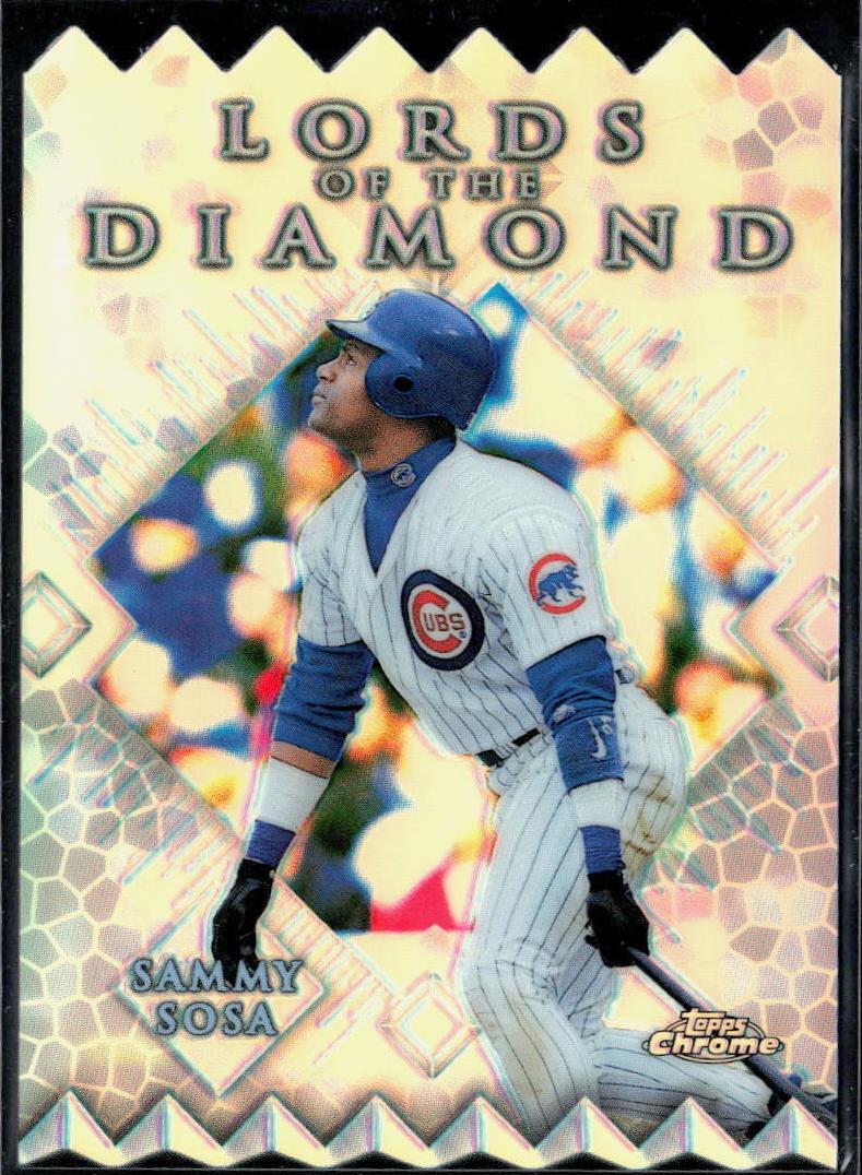 1999 Topps Chrome Baseball Refractor Sammy Sosa #LD3 PSA 9