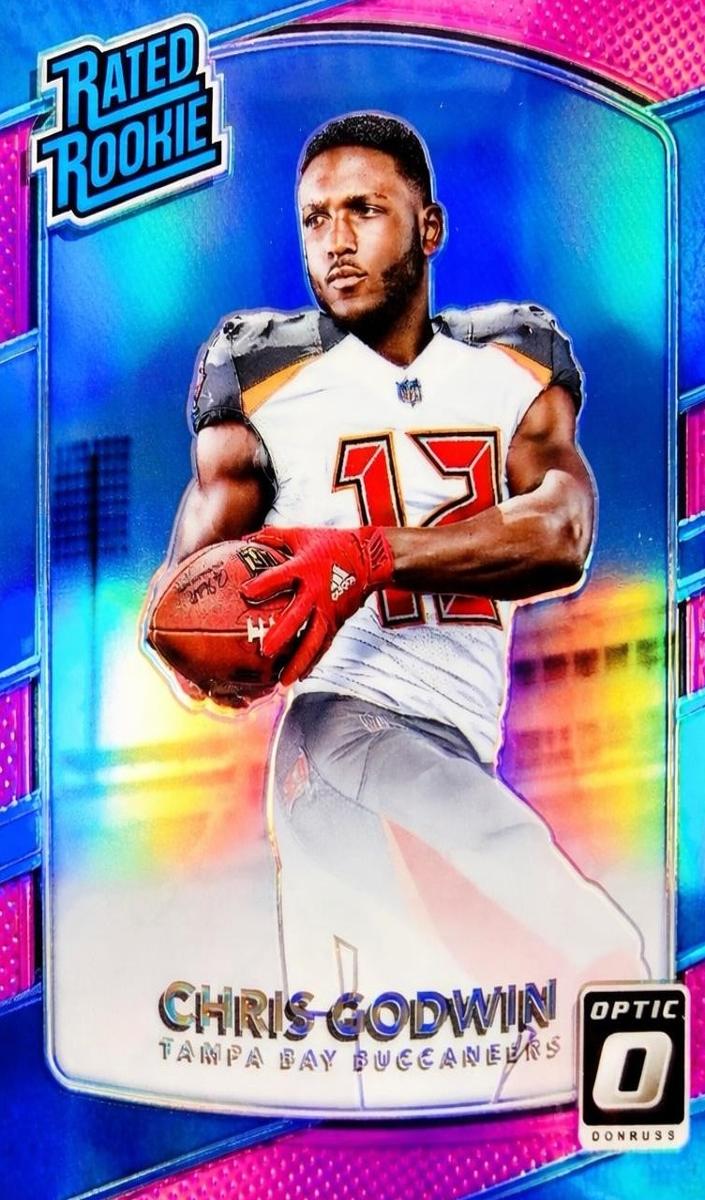 2017 Donruss Optic Football Pink Chris Godwin #155 PSA 9