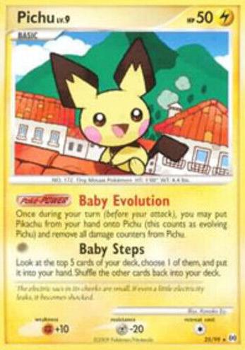 2009 Pokemon Platinum Arceus Pichu #25