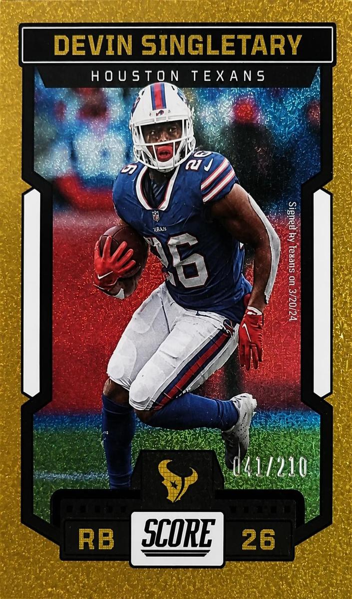 2023 Panini Score Football Devin Singletary #270