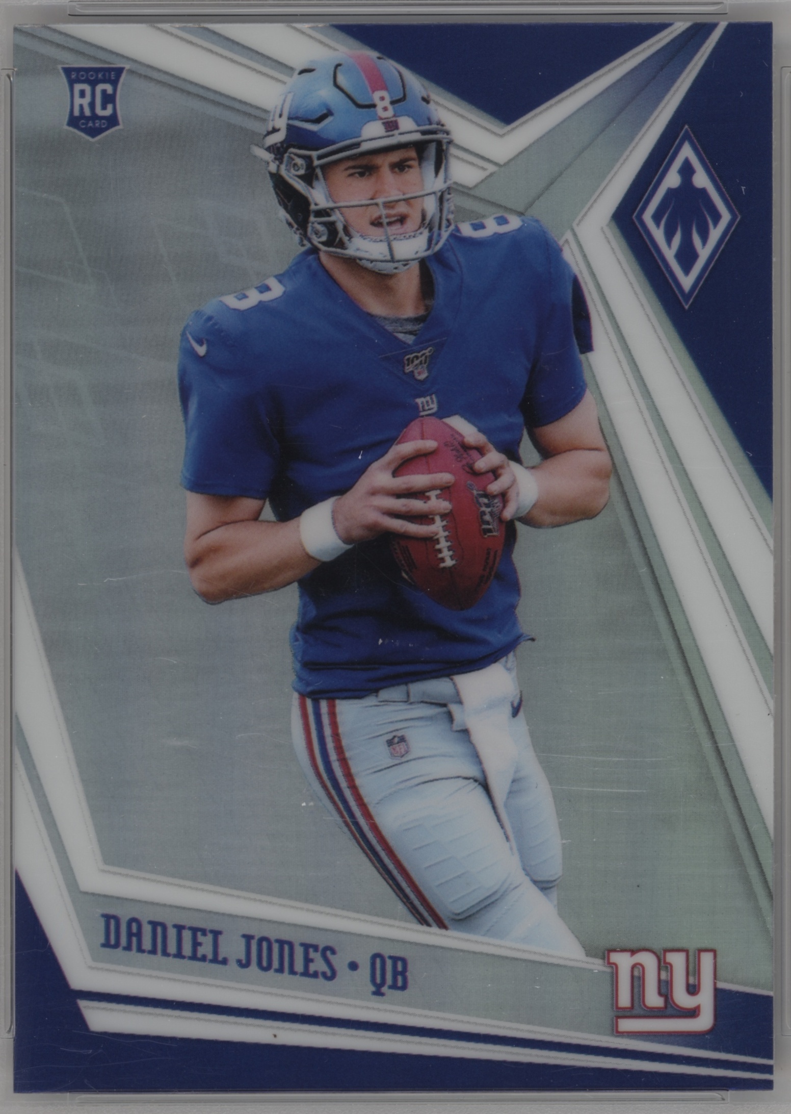 2019 Panini Phoenix Football Silver Daniel Jones #102 PSA 9