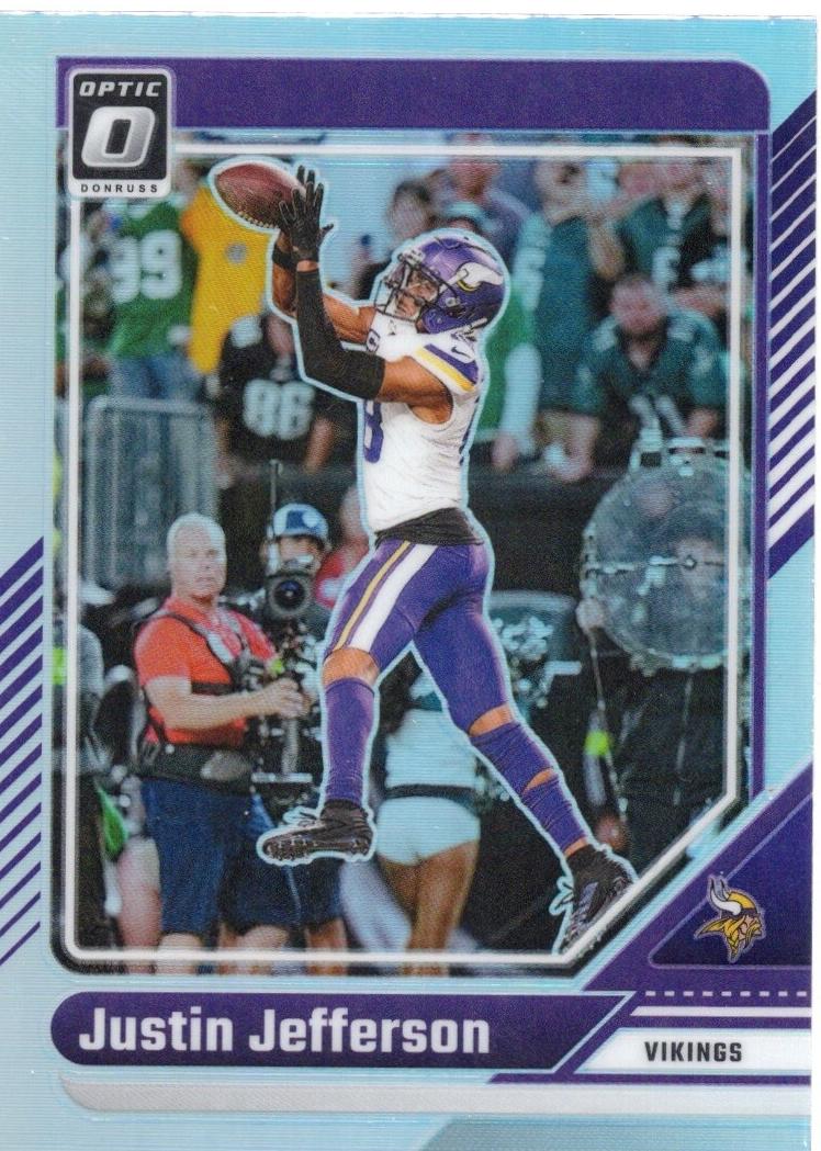 2024 Donruss Optic Football Holo Justin Jefferson #130 PSA 9
