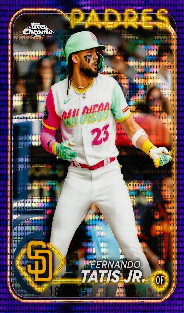 2024 Topps Chrome Baseball Purple Sonar Fernando Tatis Jr. #263 SGC 10