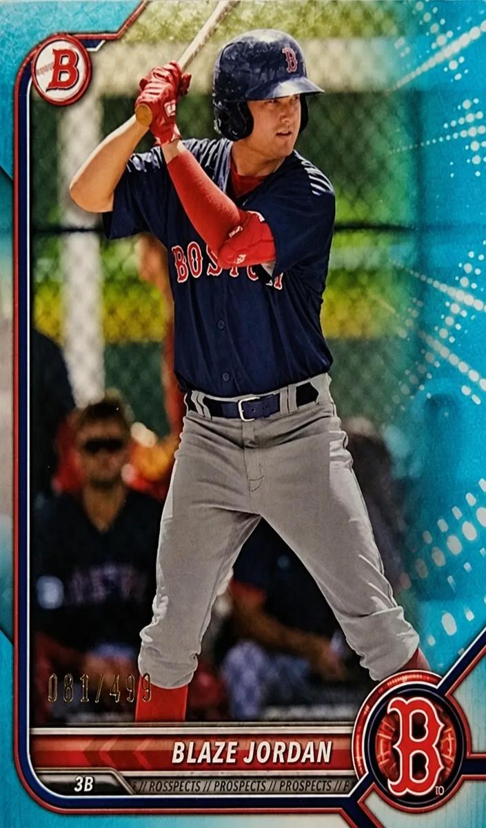 2022 Bowman Prospects Baseball Blaze Jordan #BP-58