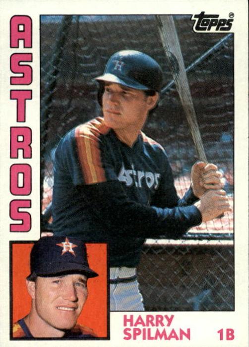 1984 Topps Baseball Harry Spilman #612
