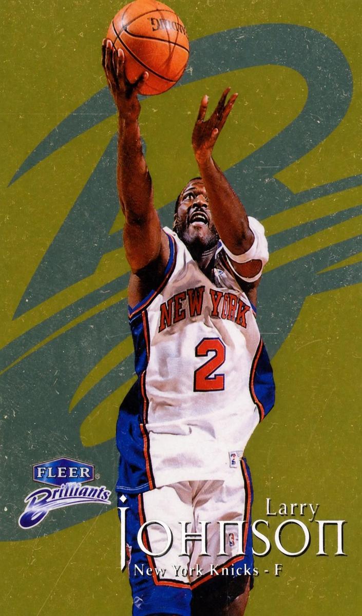 1998 Fleer Brilliants Basketball Gold Larry Johnson #64