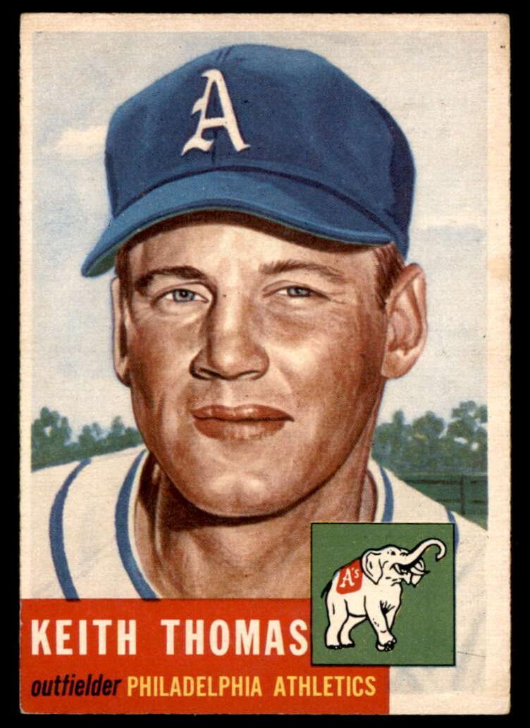 1953 Topps Baseball Keith Thomas #129 PSA 6