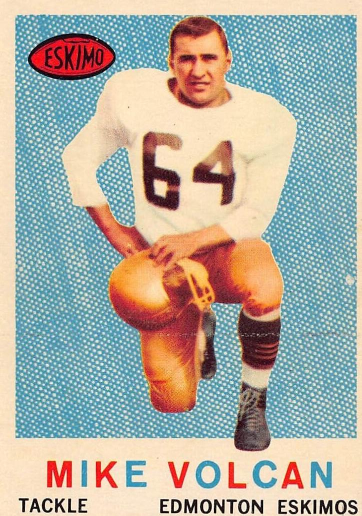 1959 Topps CFL Football Mike Volcan #46