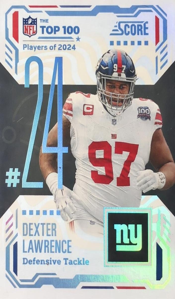 2025 Panini Score Football Dexter Lawrence #24 PSA 6