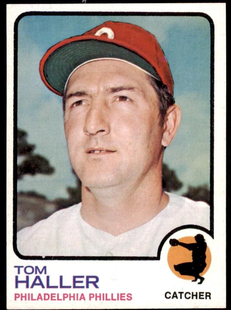 1973 Topps Baseball Tom Haller #454 PSA 9