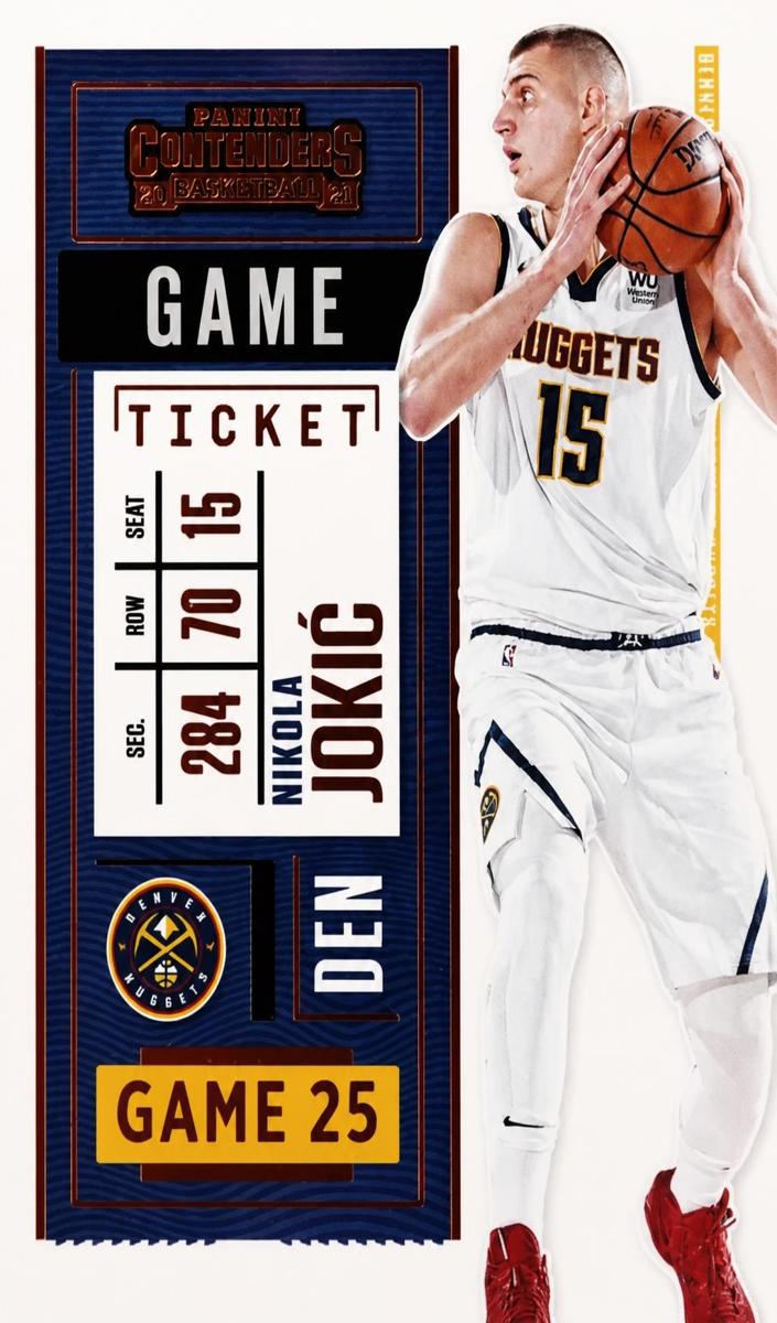 2020 Panini Contenders Basketball Bronze Nikola Jokic #96 PSA 9