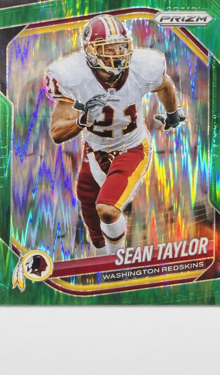 2025 Panini Prizm Football Green Flash Sean Taylor #105