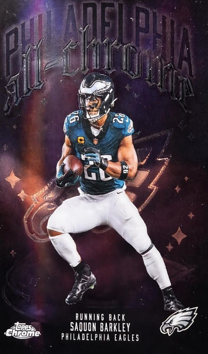 2025 Topps Chrome Football Saquon Barkley #ACT-3