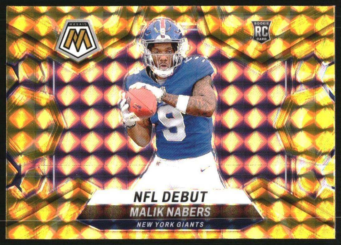 2024 Panini Mosaic Football Reactive Yellow Malik Nabers #284