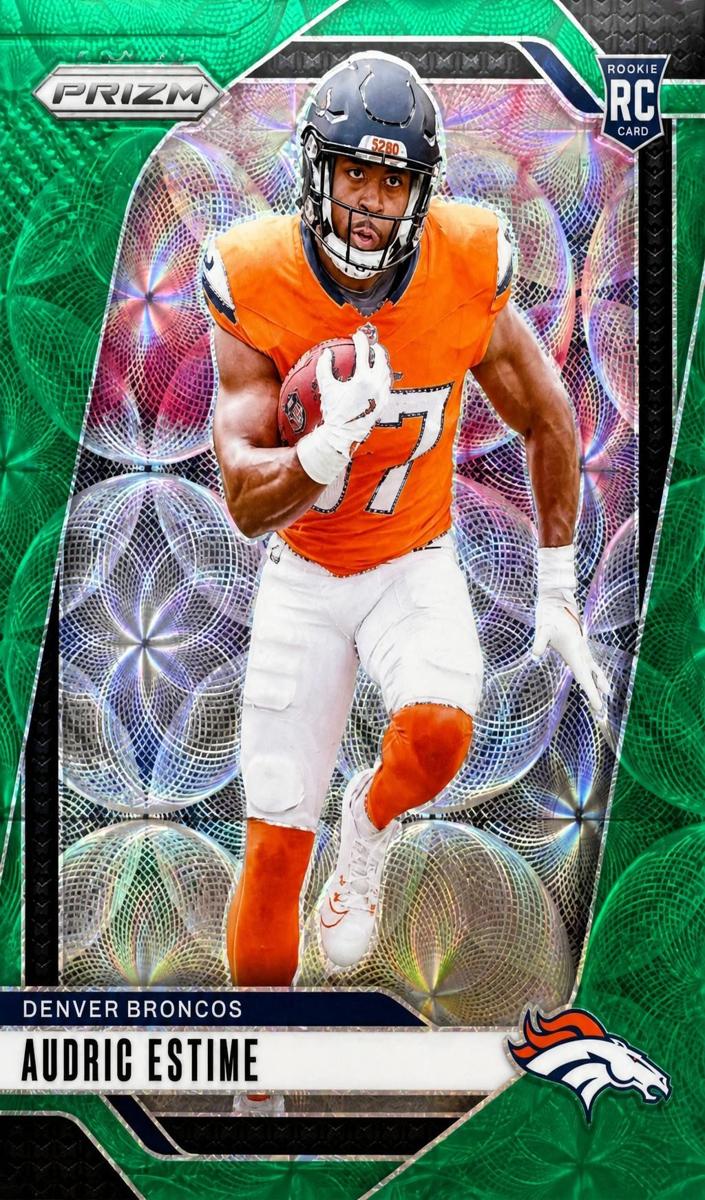 2024 Panini Prizm Football Green Scope Audric Estime #306
