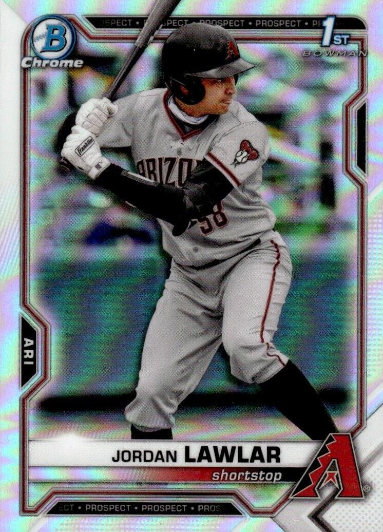 2021 Bowman Draft Baseball Refractor Jordan Lawlar #BDC-194 PSA 9