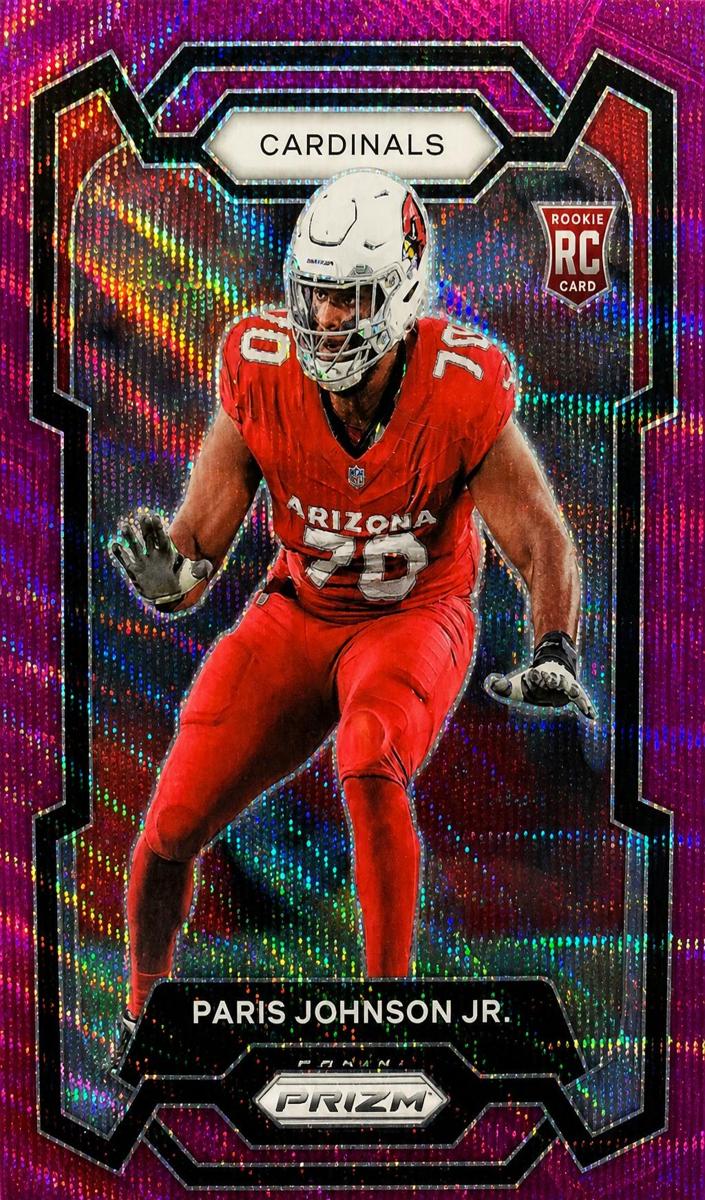 2023 Panini Prizm Football Purple Wave Paris Johnson Jr. #304