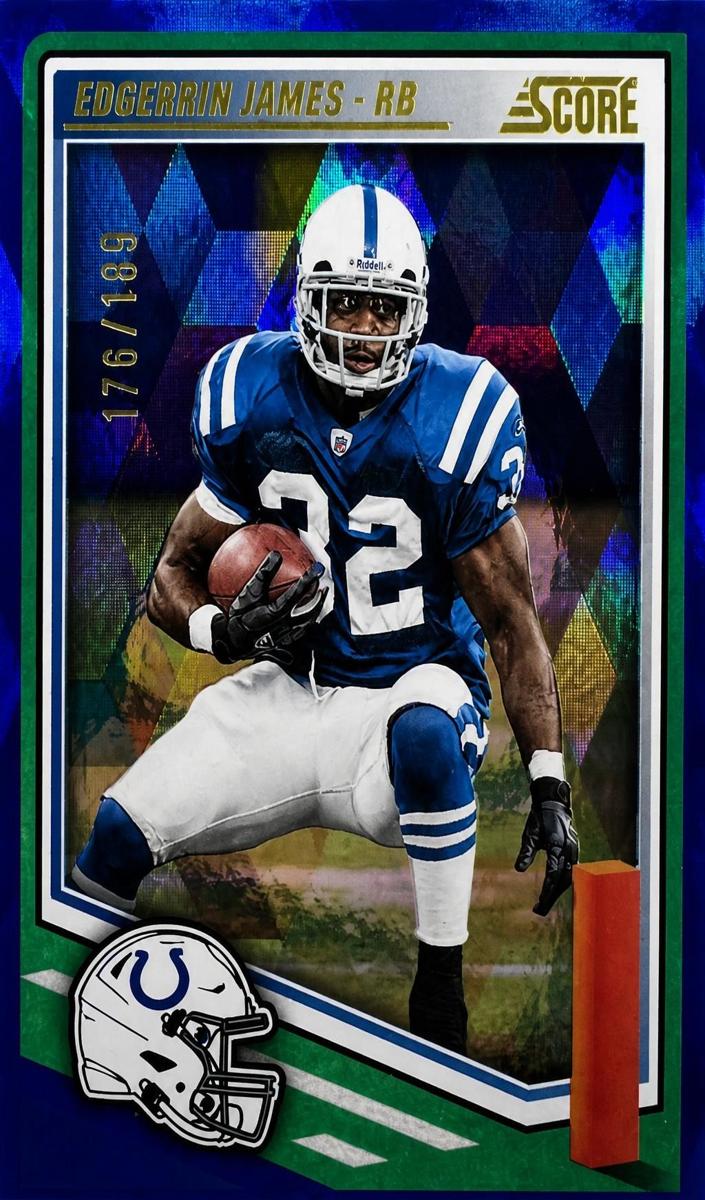 2025 Panini Score Football Cubic Edgerrin James #68