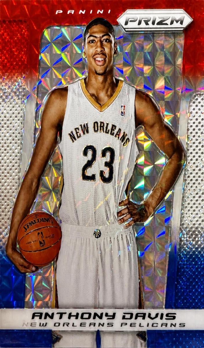 2013 Panini Prizm Basketball Red White Blue Anthony Davis #4 PSA 10