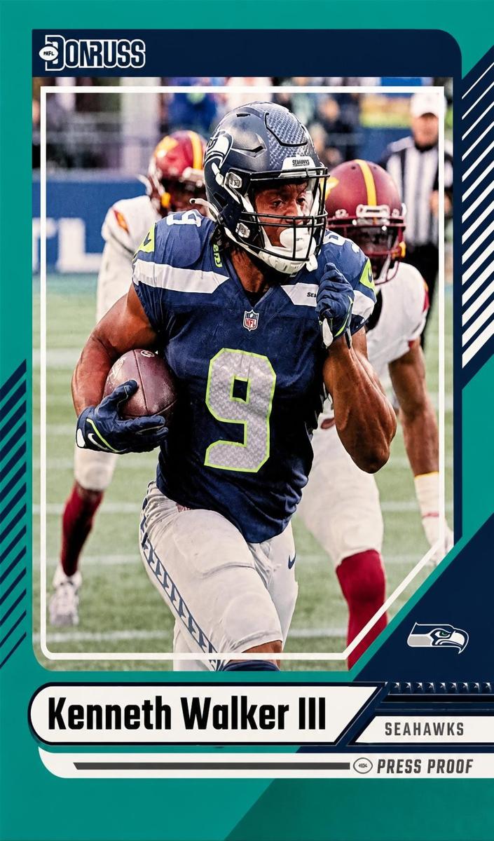 2024 Panini Donruss Football Press Proof Green Kenneth Walker III #96