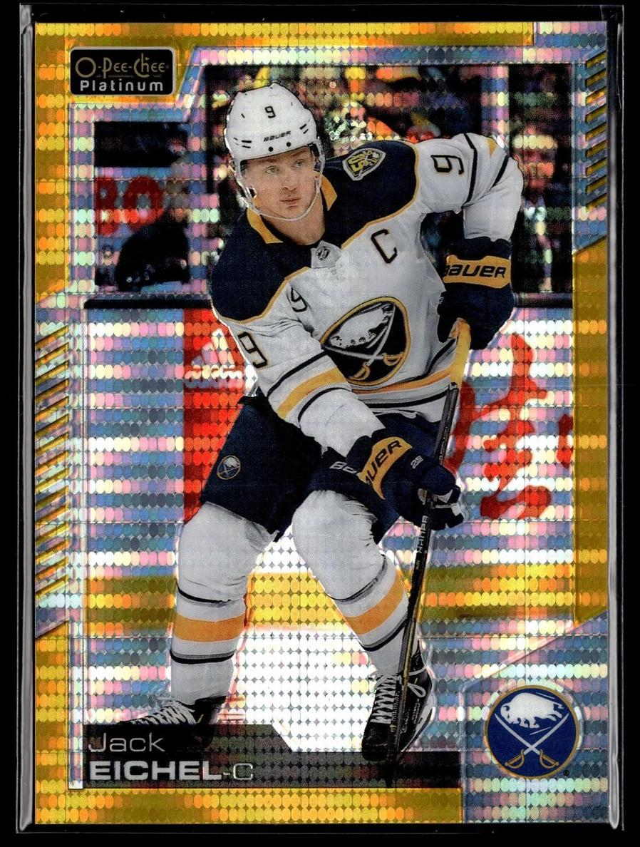 2020 O-Pee-Chee Platinum Hockey Seismic Gold Jack Eichel #8