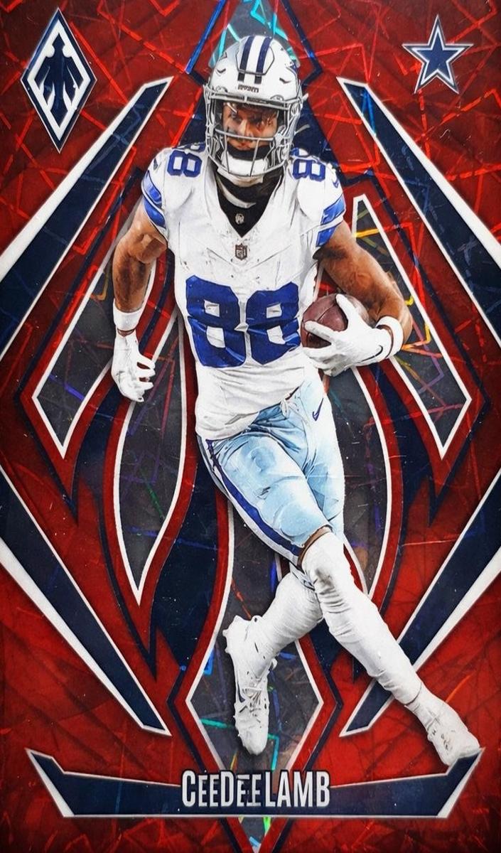 2024 Panini Phoenix Football Red Lazer CeeDee Lamb #21