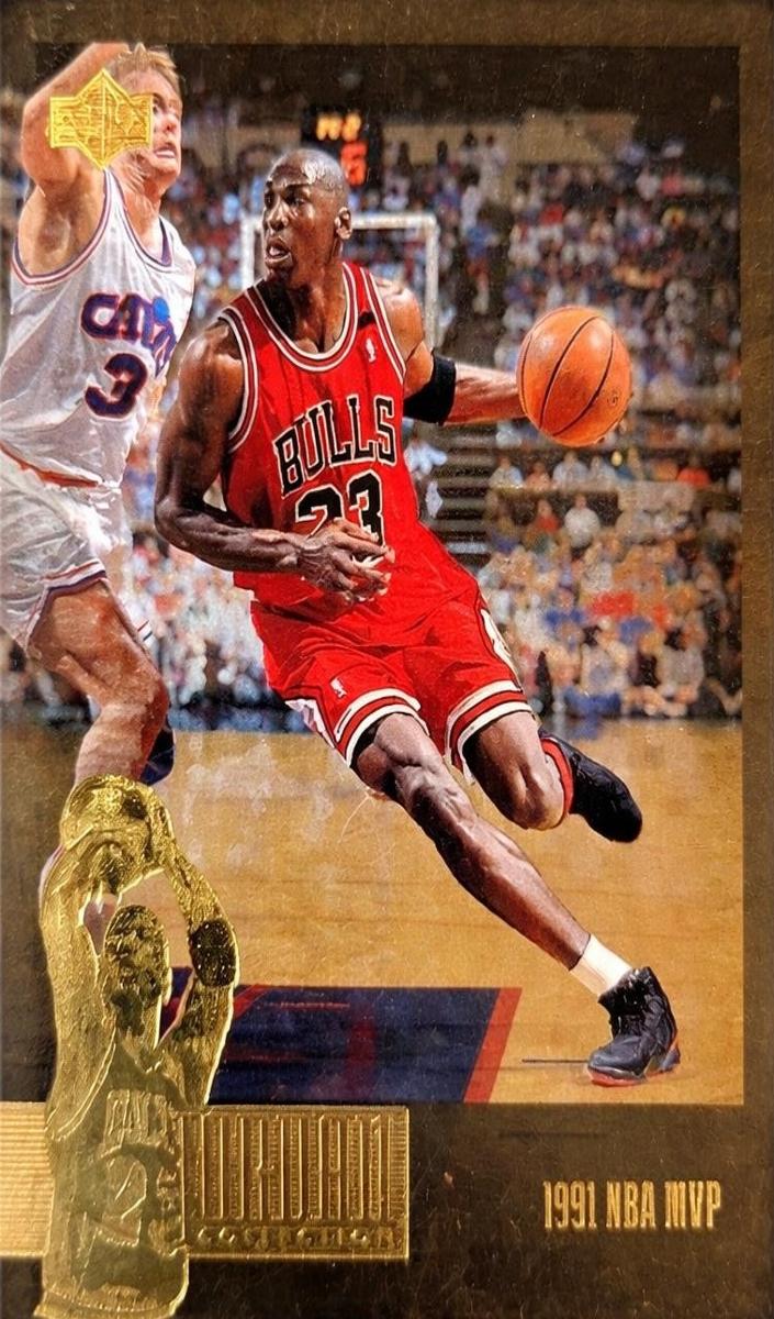 1995 Upper Deck Basketball 1991 NBA MVP - Jordan Collection Michael Jordan #JC18 PSA 9