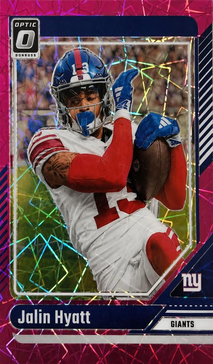 2024 Donruss Optic Football Pink Velocity Jalin Hyatt #147