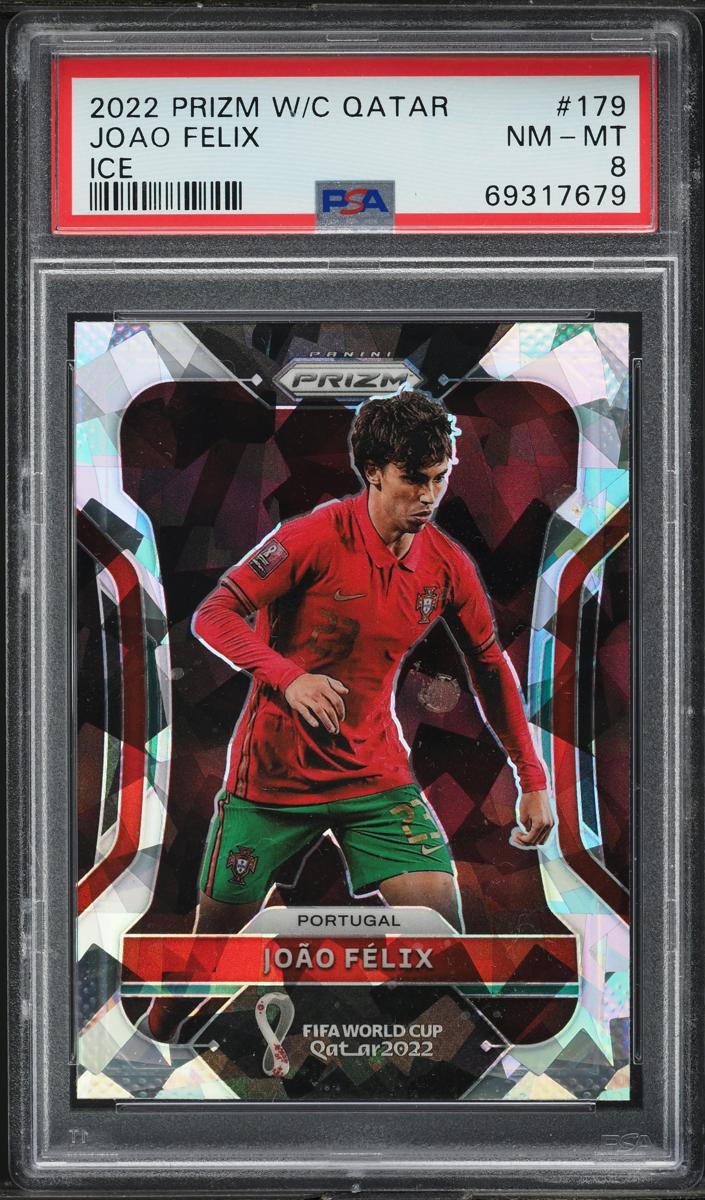 2022 Panini Prizm FIFA World Cup Qatar Soccer Prizms Ice Joao Felix #179 PSA 9