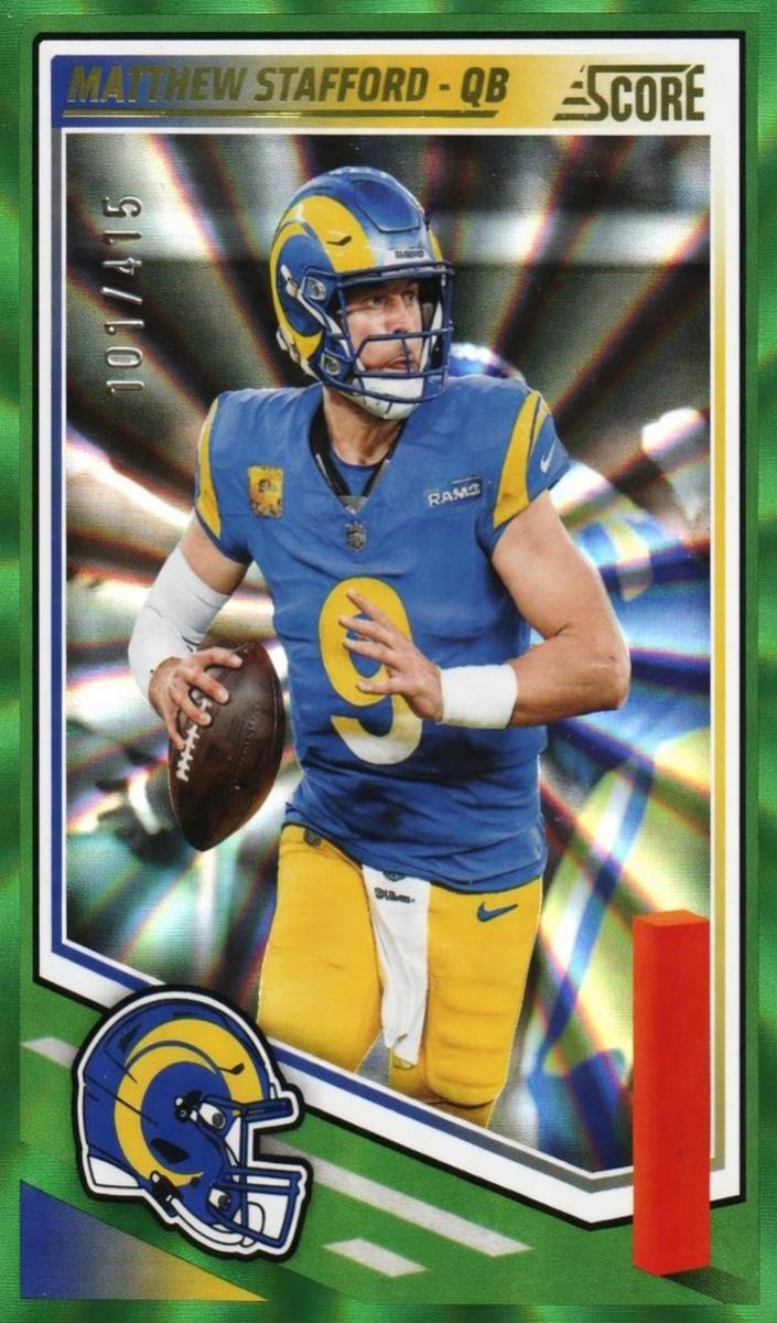 2025 Panini Score Football Spokes Matthew Stafford #196