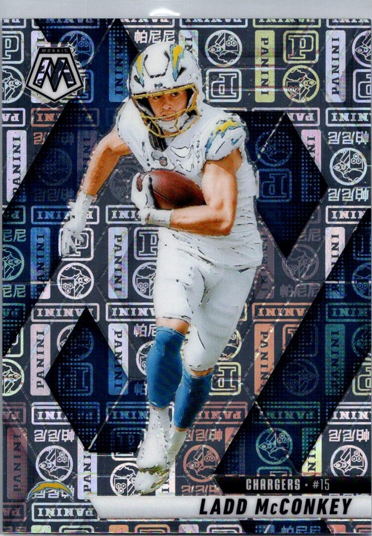 2025 Panini Mosaic Football Silver Knight Ladd McConkey #15