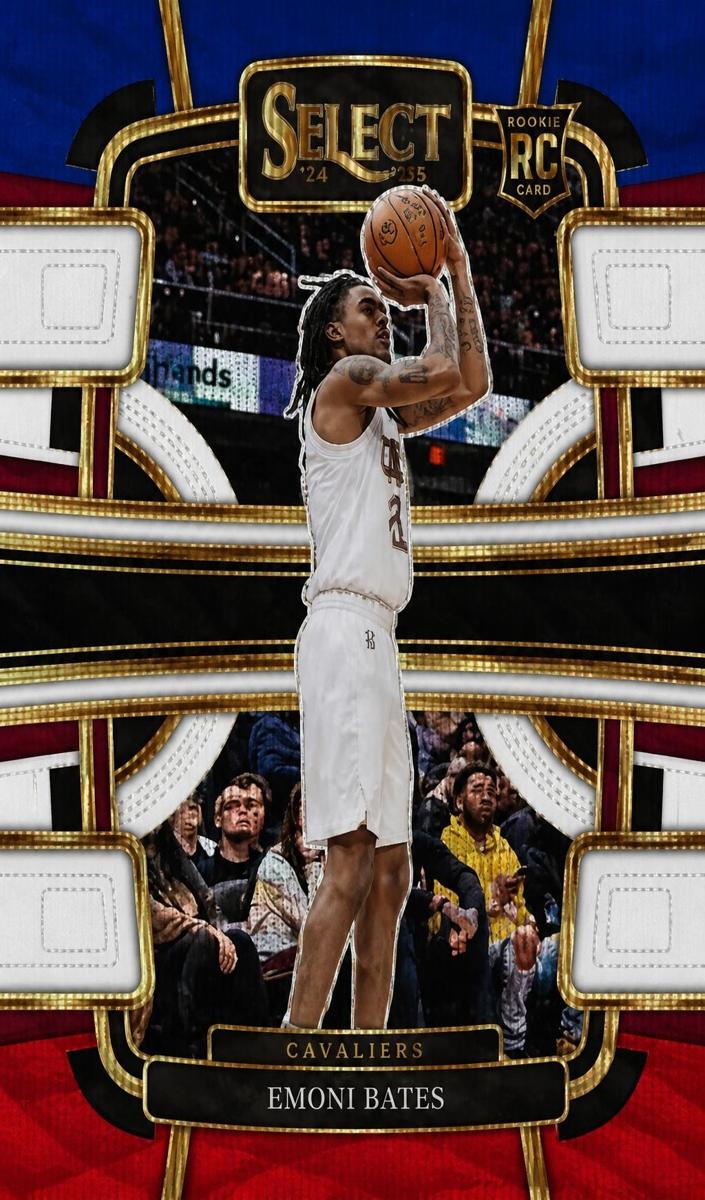 2023 Panini Select Basketball Tri-color Emoni Bates #67 PSA 8
