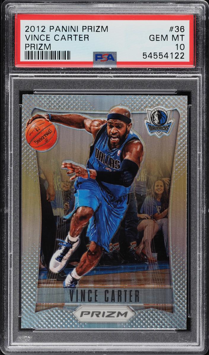 2012 Panini Prizm Basketball Silver Prizm Vince Carter #36 PSA 8.5
