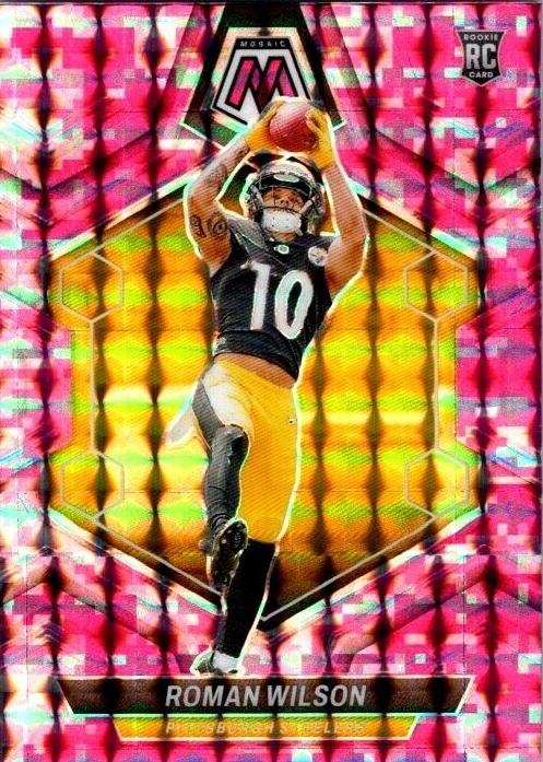 2024 Panini Mosaic Football Camo Pink Roman Wilson #369