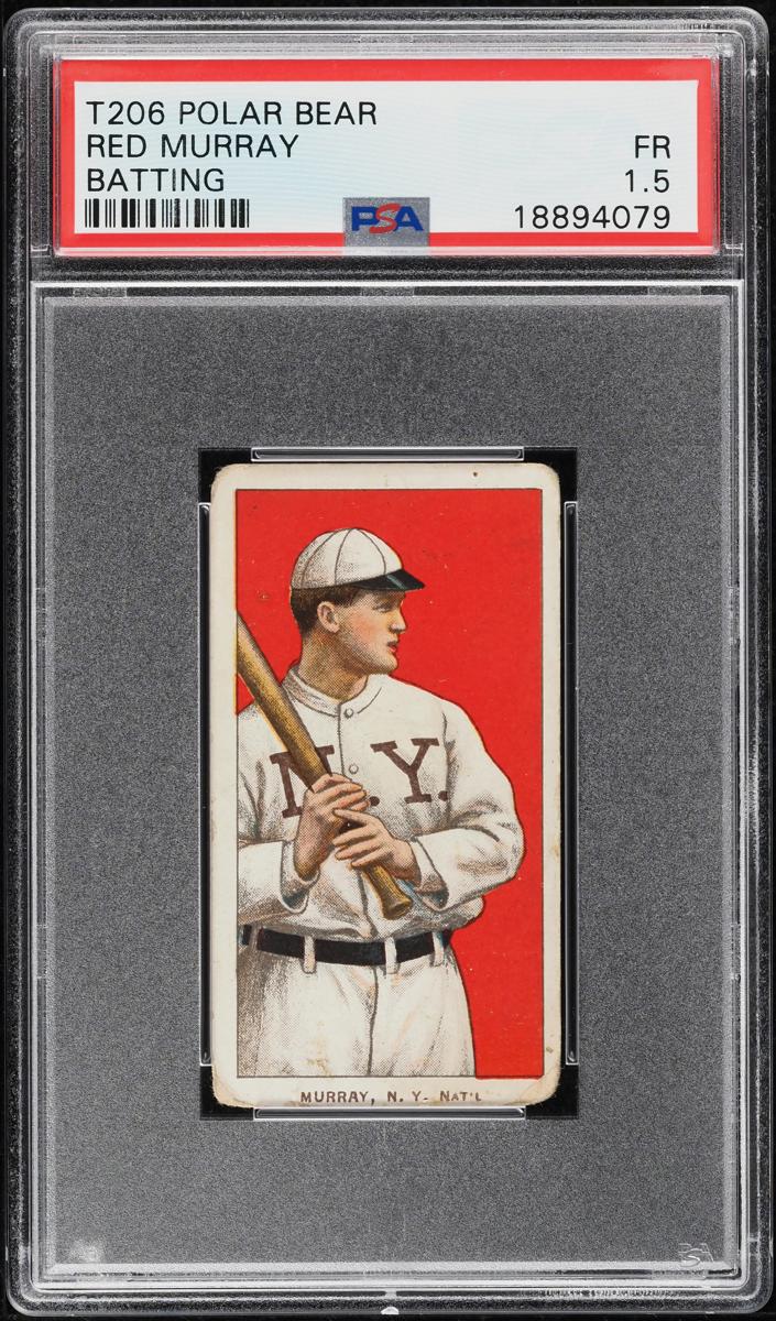 1909-11 T206 Baseball Batting Red Murray #NNO