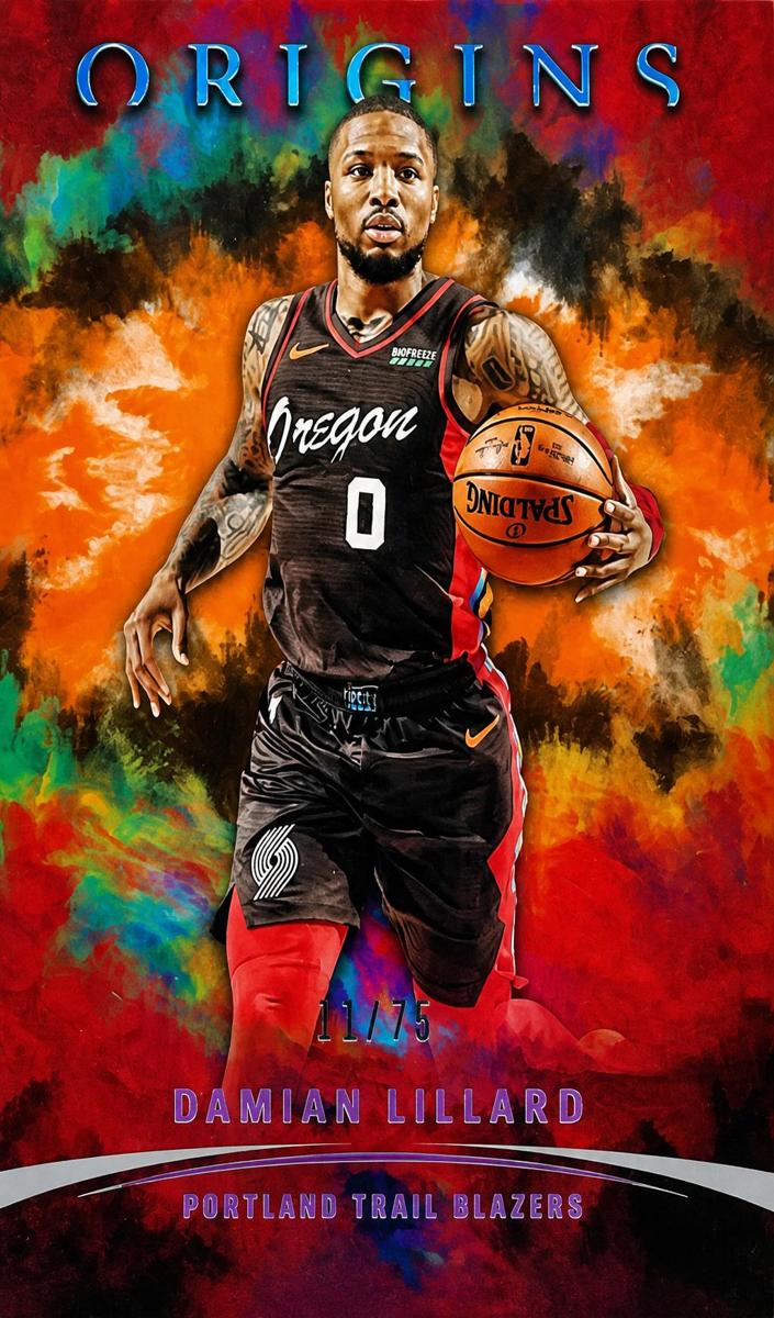 2021 Panini Origins Basketball Orange Damian Lillard #8