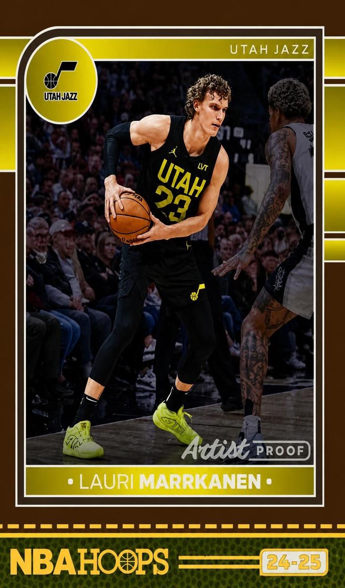 2024 Panini Hoops Basketball Artist Proof Gold Lauri Markkanen #121