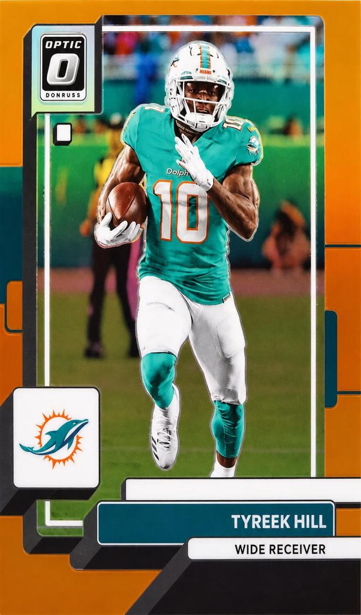 2022 Donruss Optic Football Orange Tyreek Hill #122 SGC 9.5