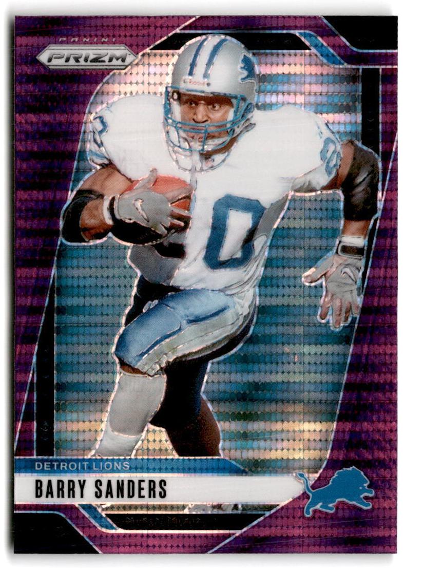2024 Panini Prizm Football Purple Pulsar Barry Sanders #99