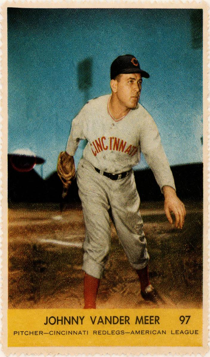 1949 Eureka Sportstamps Baseball Johnny Vander Meer #97 SGC 7.5