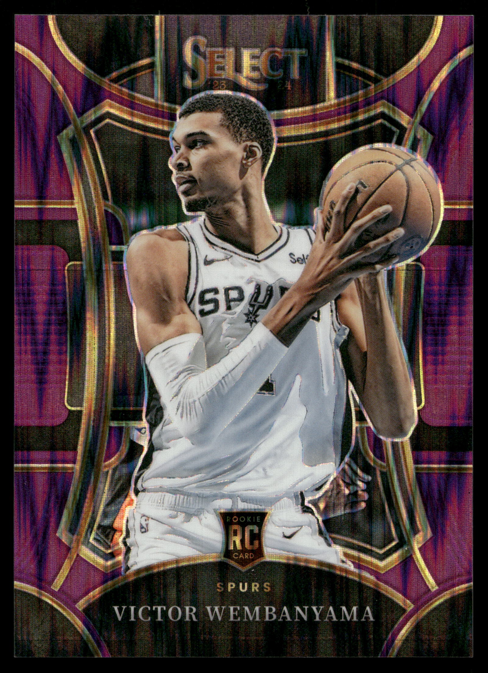 2023 Panini Select Basketball Purple Flash Victor Wembanyama #311 PSA 9