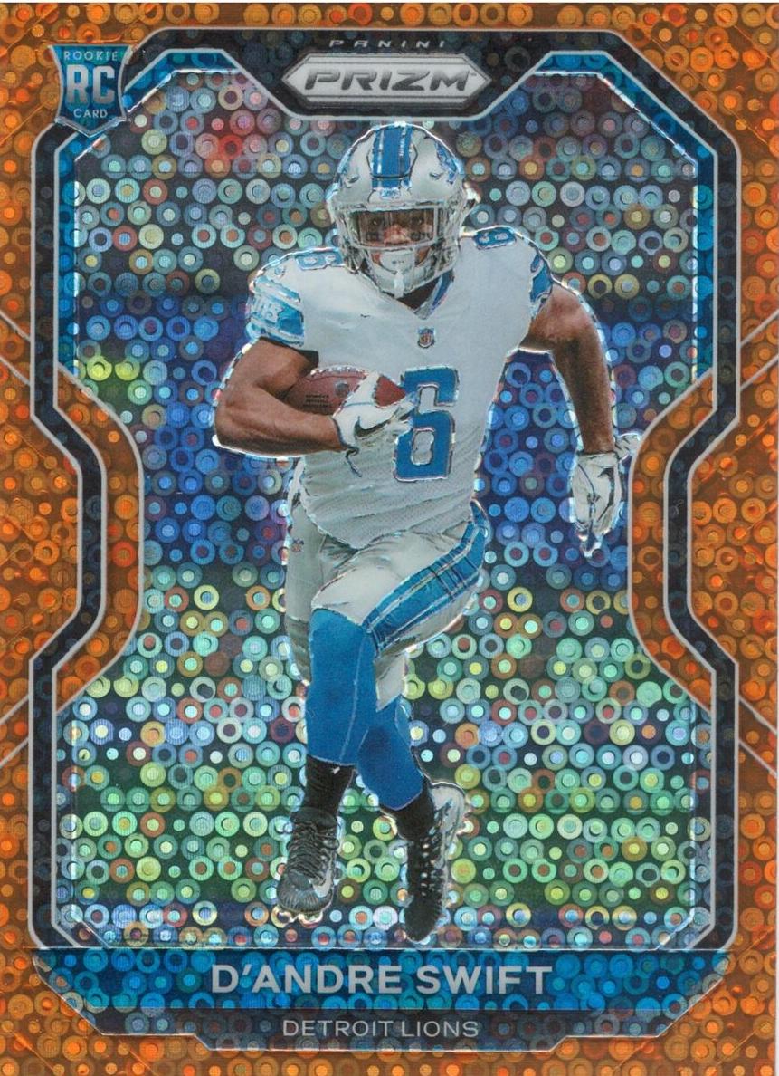 2020 Panini Prizm Football Disco Prizm D'Andre Swift #358 PSA 9
