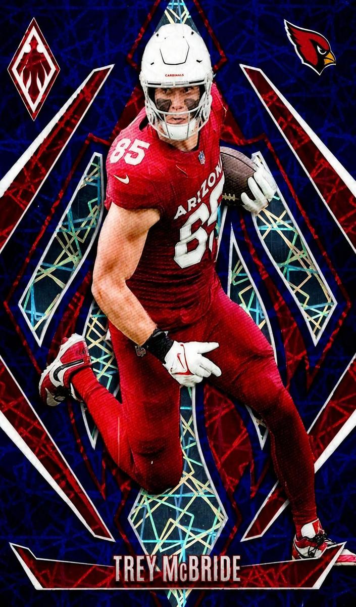 2024 Panini Phoenix Football Blue Lazer Trey McBride #139