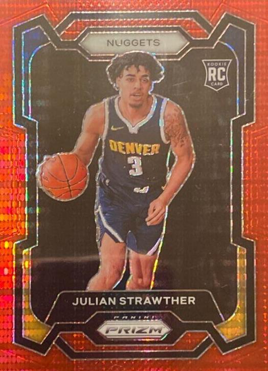 2023 Panini Prizm Basketball Red Seismic Julian Strawther #133