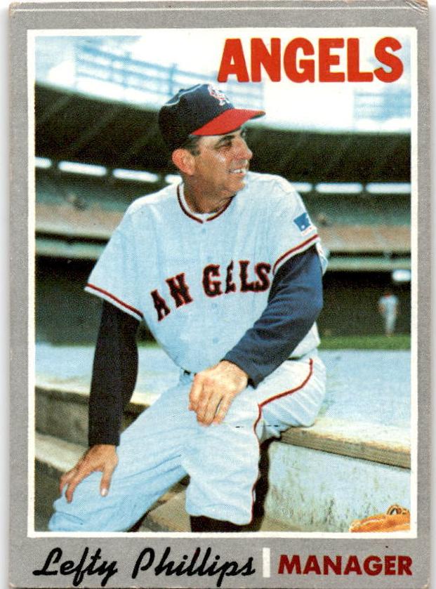 1970 Topps Baseball Lefty Phillips #376 PSA 8.5